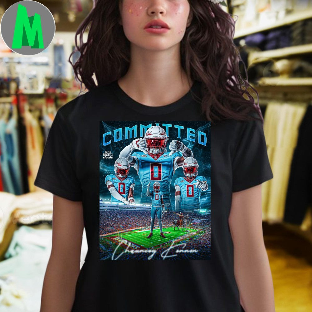 Design Committed Hayes Fawcett 3 Rivals Football Recruit T-Shirt