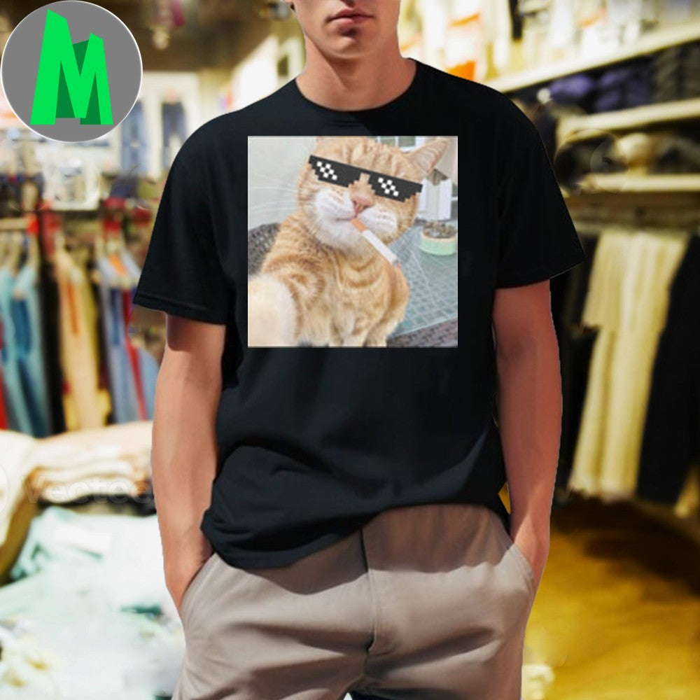 Design Cool ahh cat Cringey Shirt