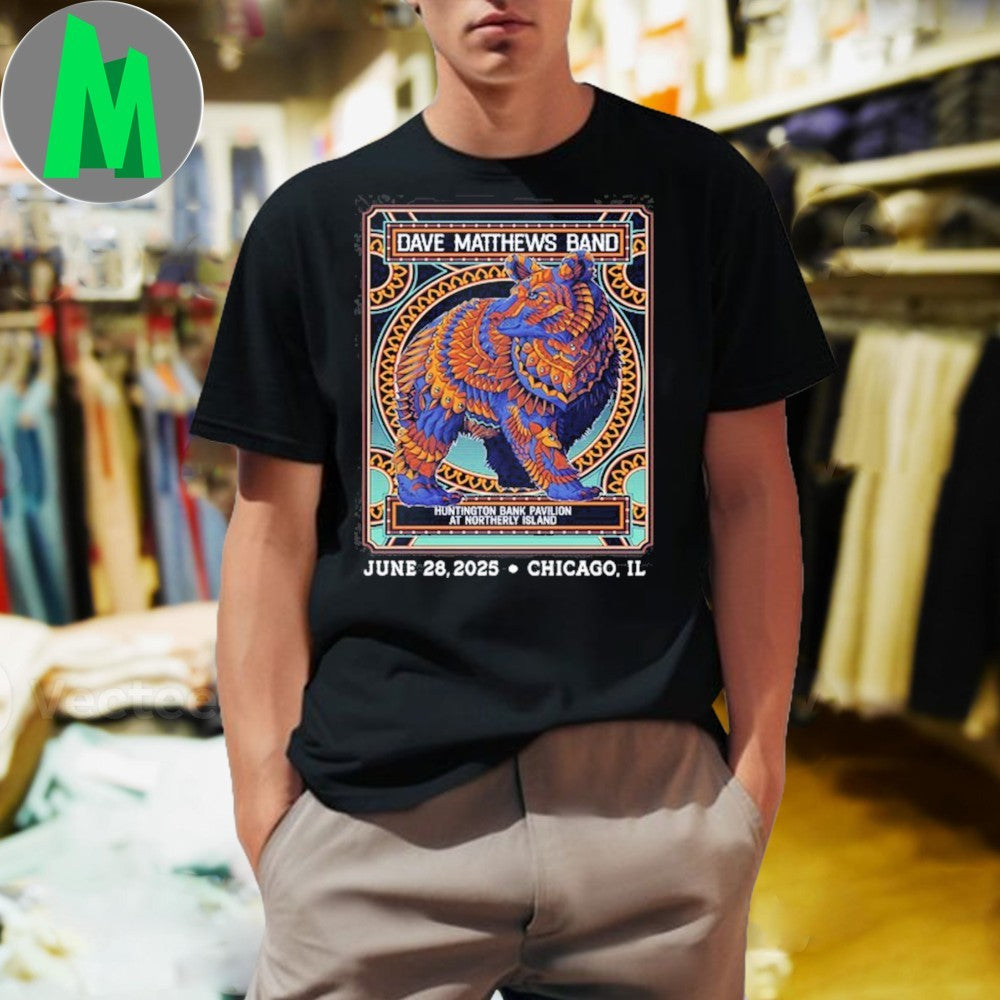 Design Dave Matthews Band Concert Chicago, IL 2025 Shirt