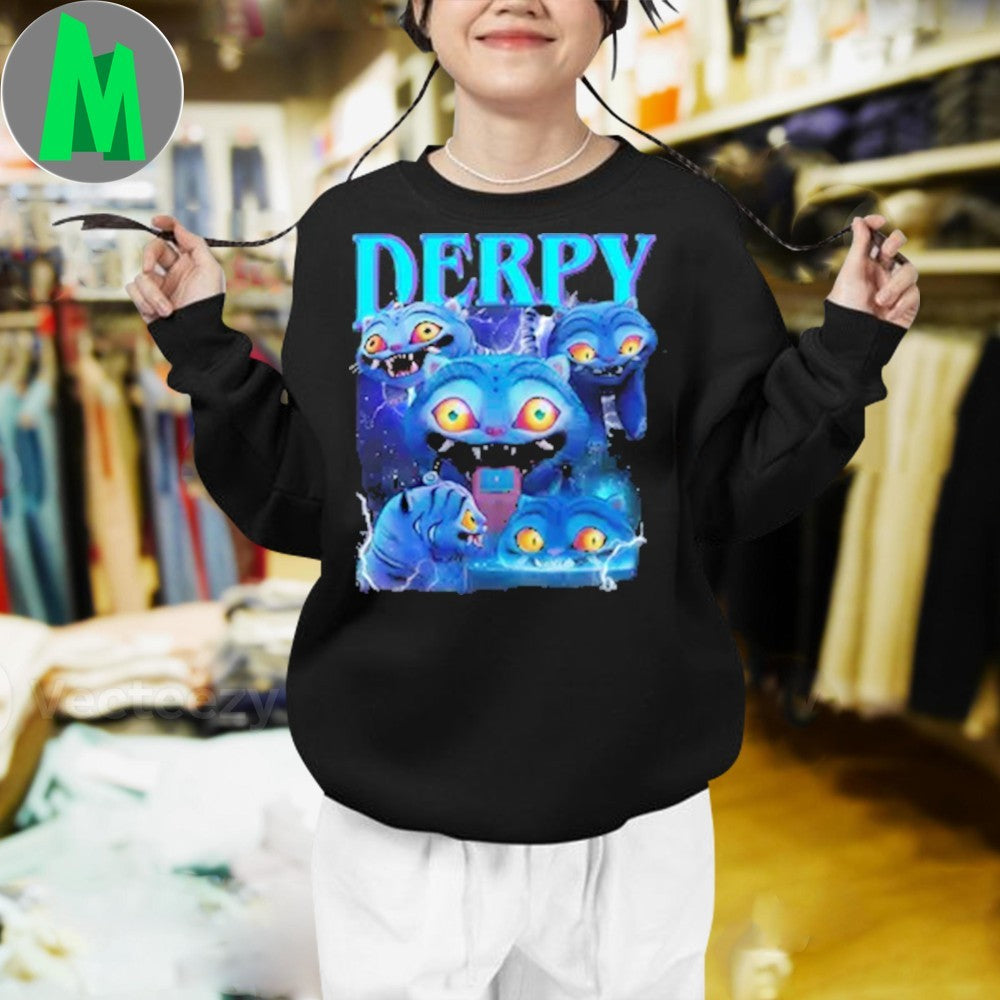 Design Derpy K-Pop Demon Hunter Cats Graphic T-Shirt