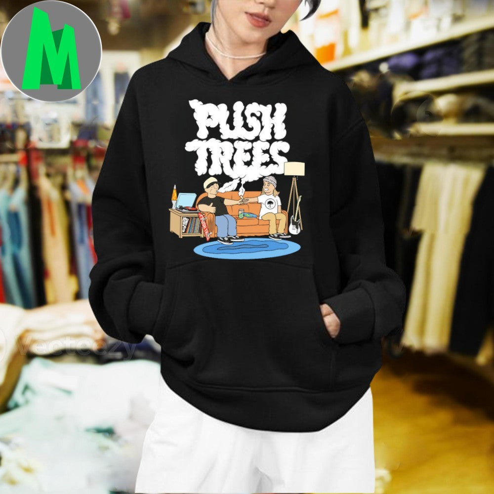 Design Dope As Yola Push Trees Puff Puff Pass Cannabis Culture Stoner Fan T-Shirt