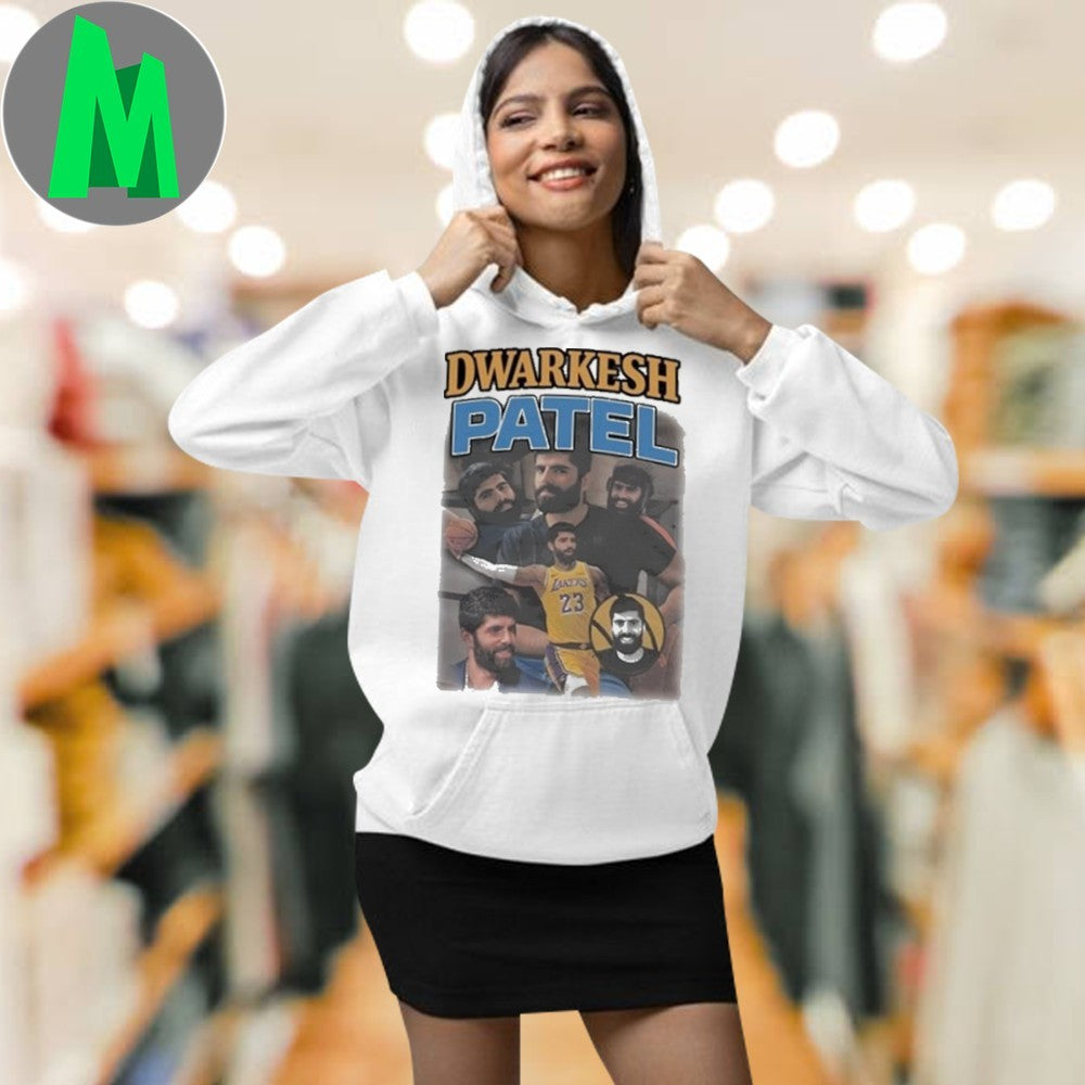 Design Dwarkesh Patel Collage Tribute Graphic T-Shirt