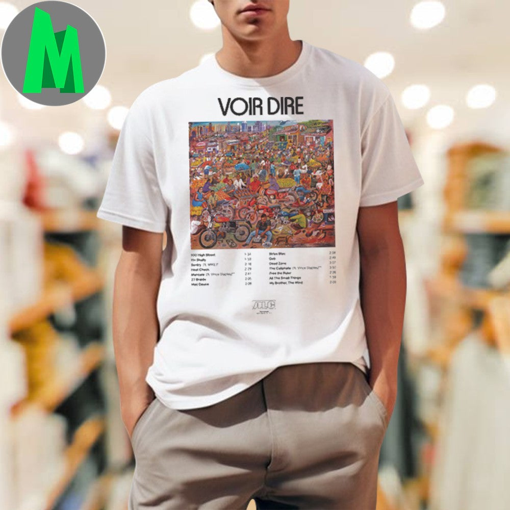 Design Earl Sweatshirt & The Alchemist VOIR DIRE Album Art Shirt