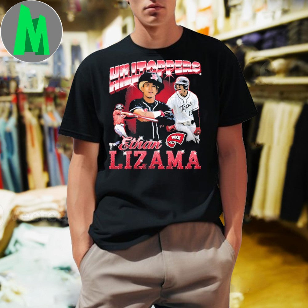 Design Ethan Lizama Hilltoppers 90s Vintage Baseball Player Fan T-Shirt