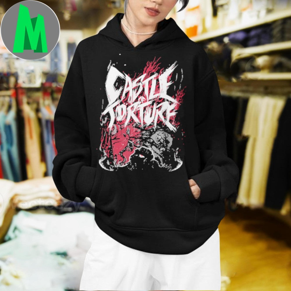Design Evil Castle of Torture Gothic Metal Horror Graphic T-Shirt
