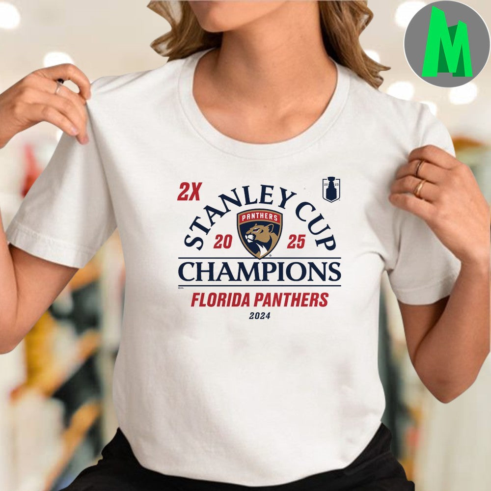 Design Florida Panthers 2024-2025 Back-to-Back Stanley Cup Champions Shirt