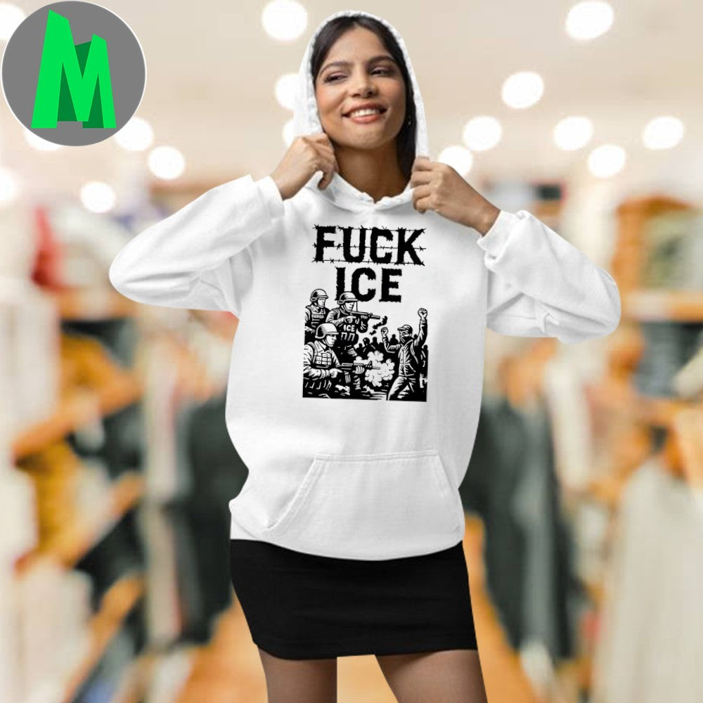 Design Fuck Ice Barbed Wire Protest Immigration Rights Shirt