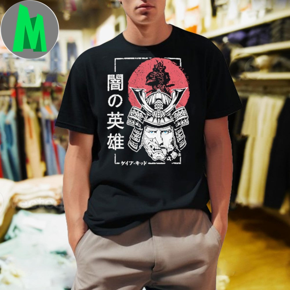 Design Gabe Kidd Hero of the Darkness Samurai Mask Graphic T-Shirt