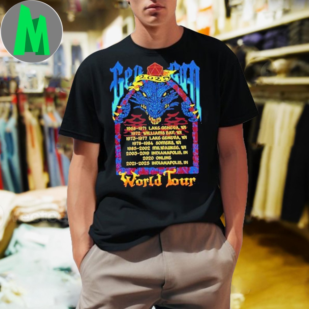Design Gen Con World Tour 2025 Shirt