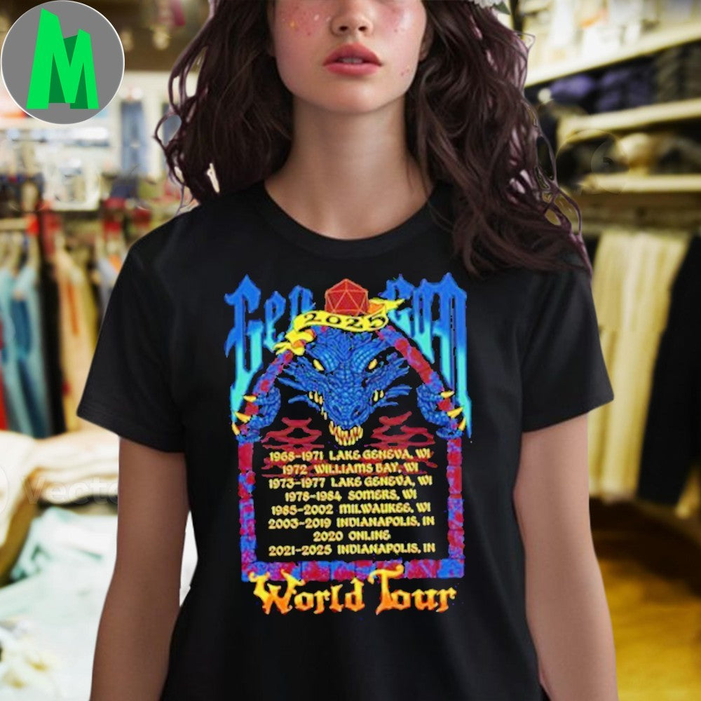 Design Gen Con World Tour 2025 Shirt