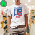 Design God Bless Dixie Confederate Flag Heritage T-Shirt