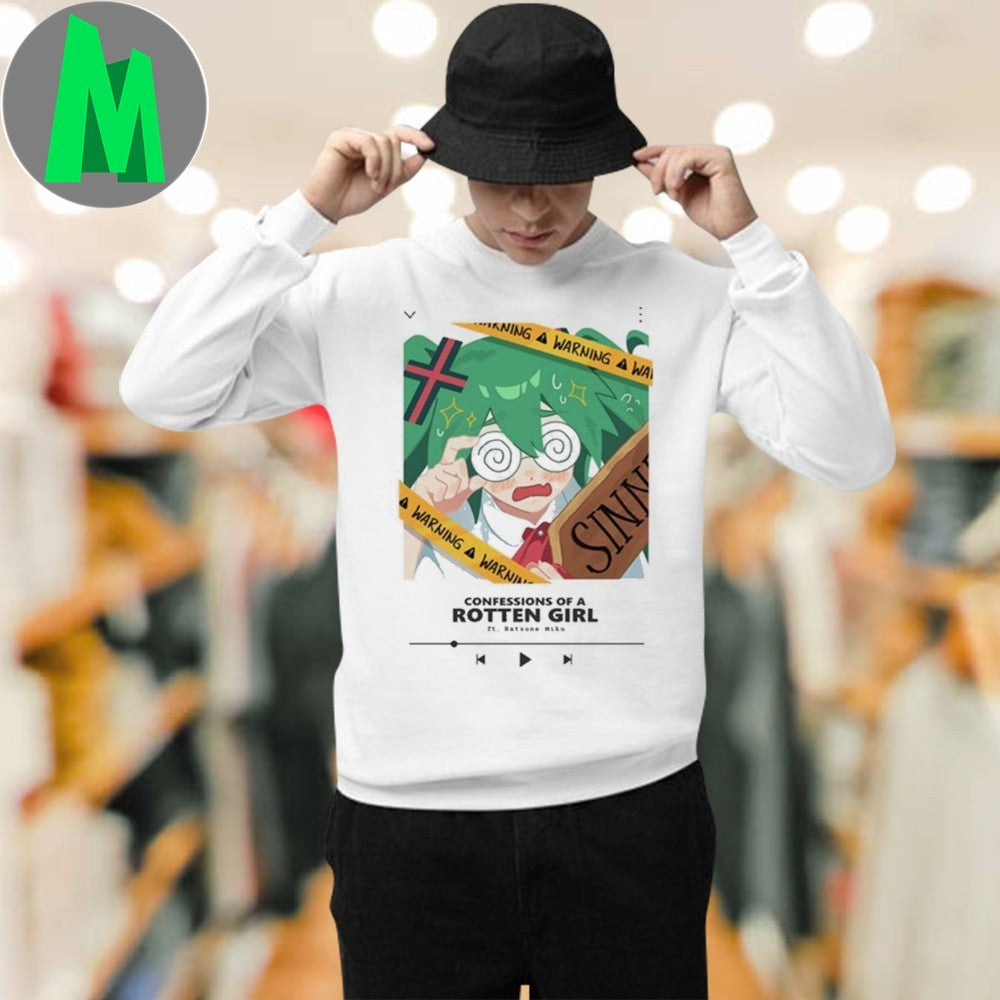 Design Grimruu Triple Baka Hatsune Miku Vocaloid Anime Confessions of a Rotten Girl New Shirt