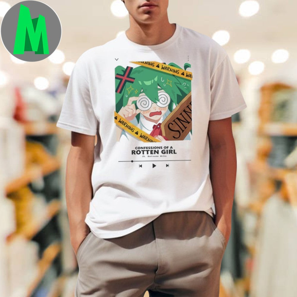 Design Grimruu Triple Baka Hatsune Miku Vocaloid Anime Confessions of a Rotten Girl New Shirt