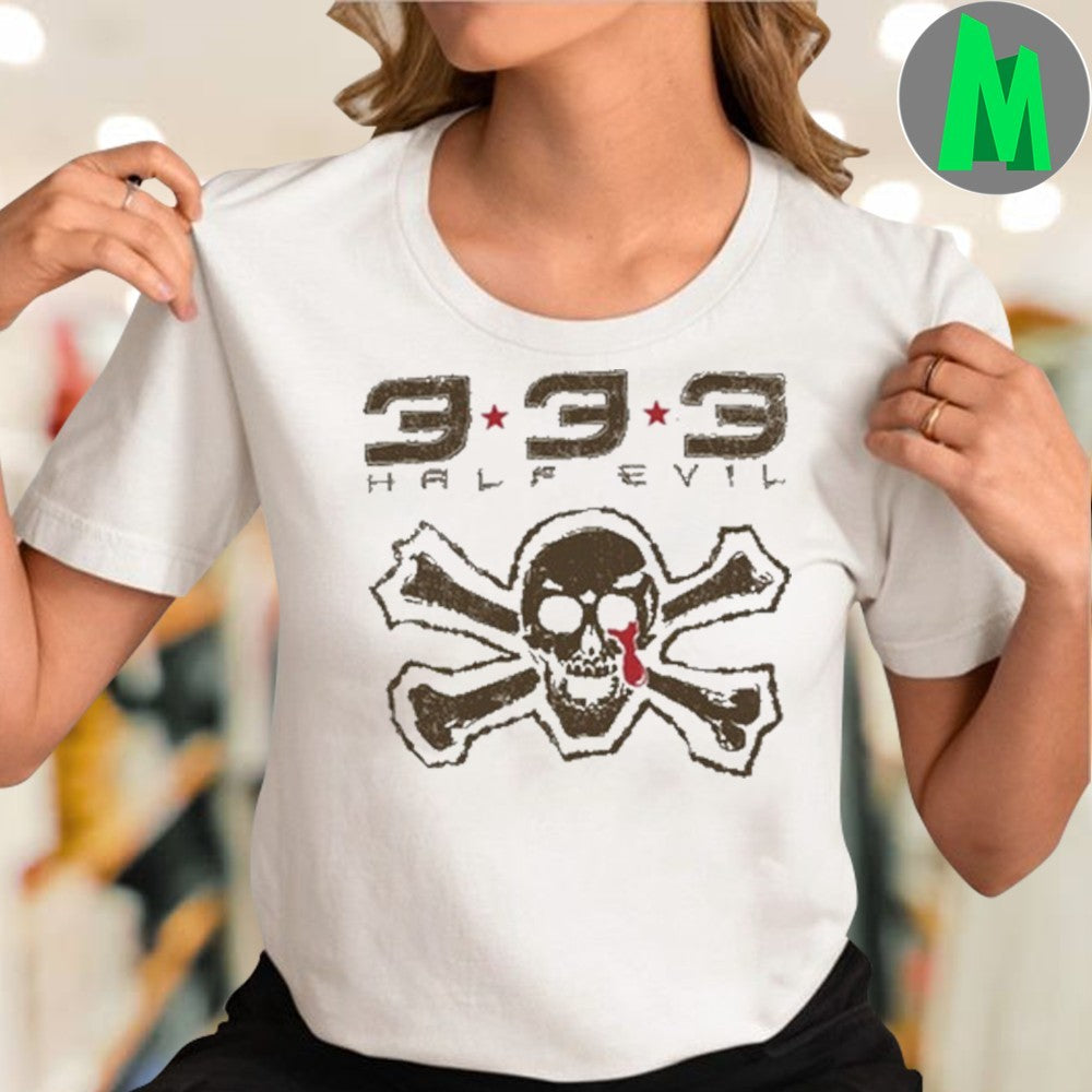 Design Half Evil Skull & Crossbones Shirt