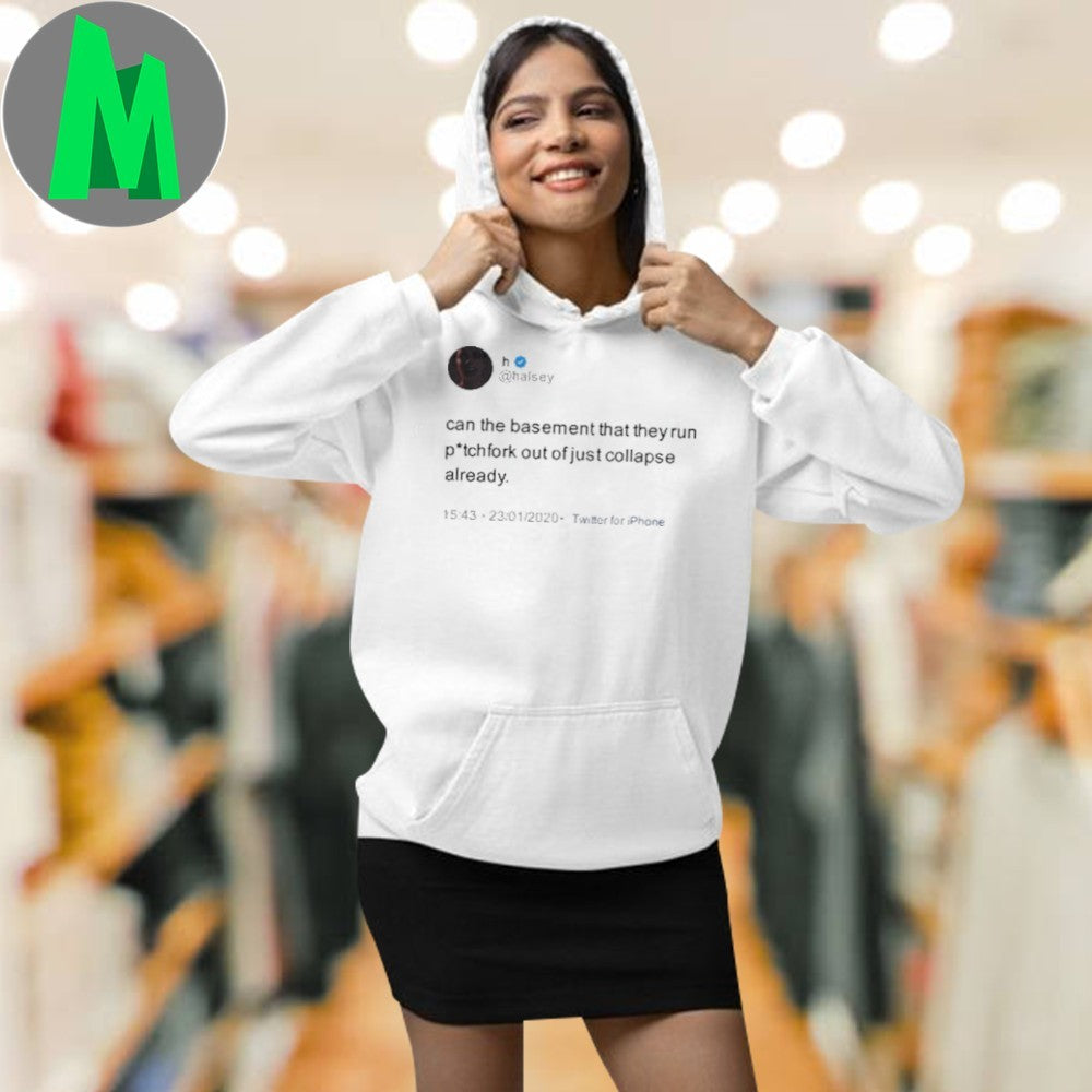 Design Halsey Can The Basement Tweet Graphic T-Shirt