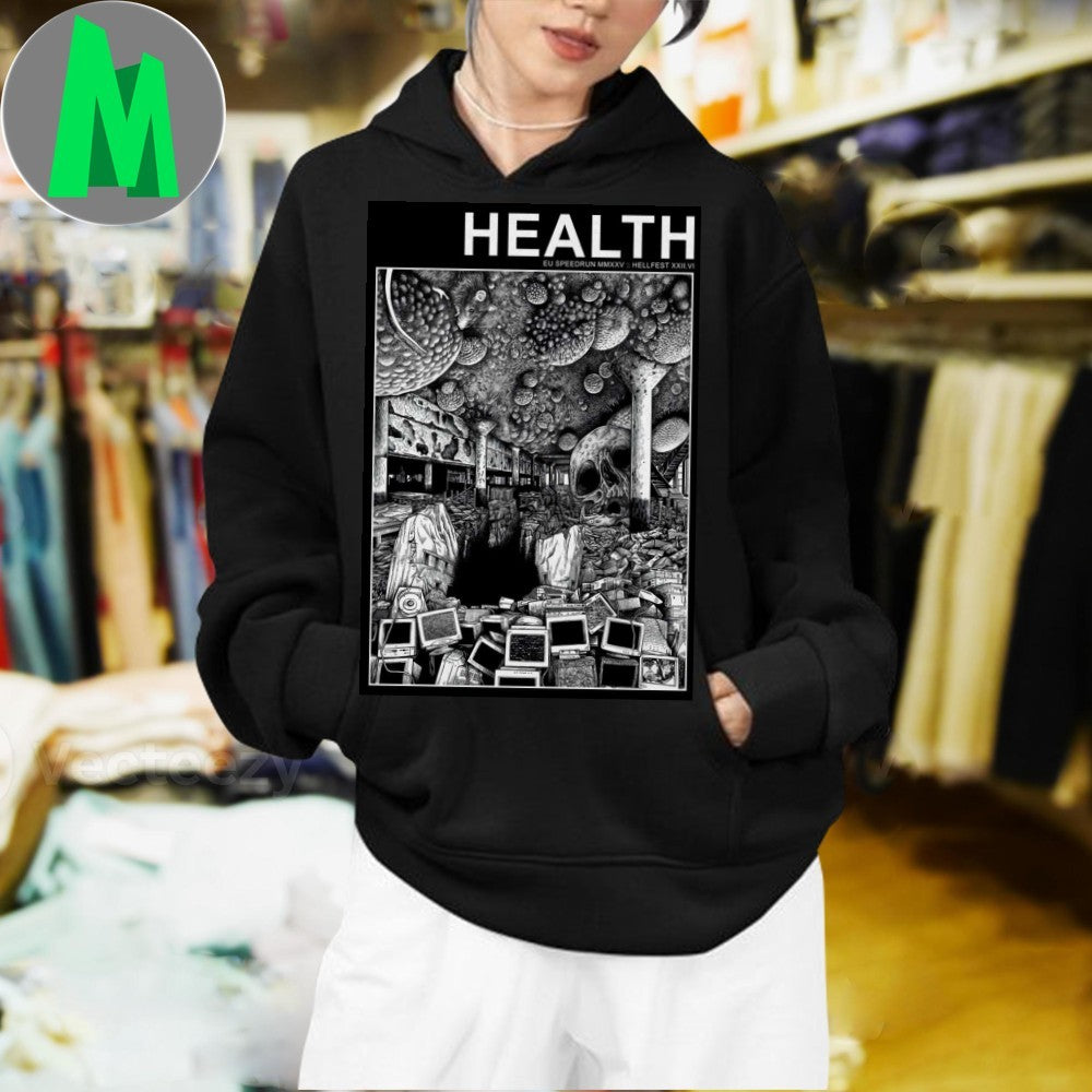 Design Health EU Speedrun MMXXV Hellfest 2025 Clisson France Concert Poster Shirt