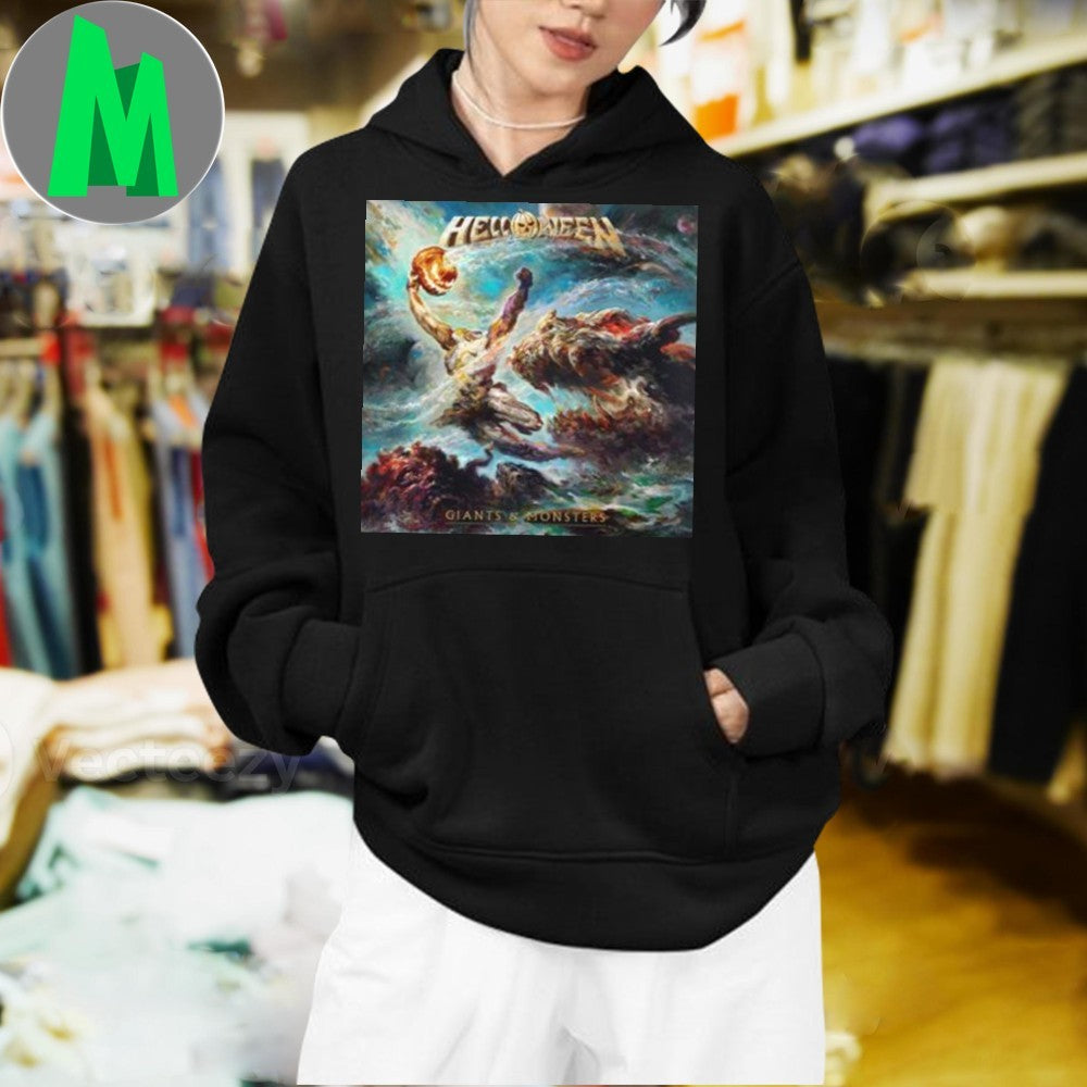 Design Helloween Giants and Monsters Album Cover Metal Band T-Shirt