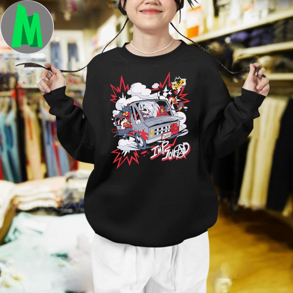 Design Helluva Boss IMP Squad Driving T-Shirt