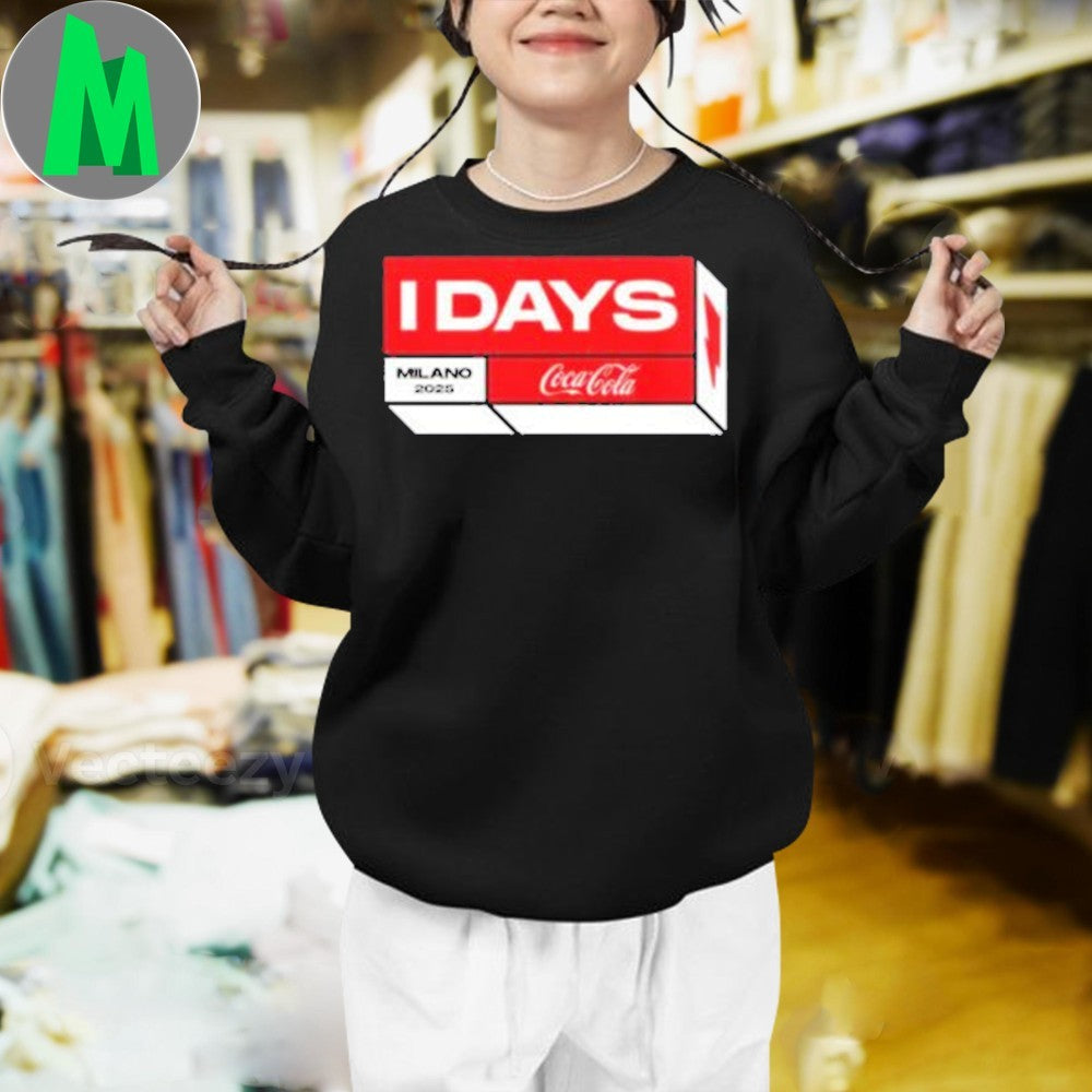 Design I-Days Festival Milano 2025 Cocacola Italy Merch From June 2-August 27 2025 Shirt