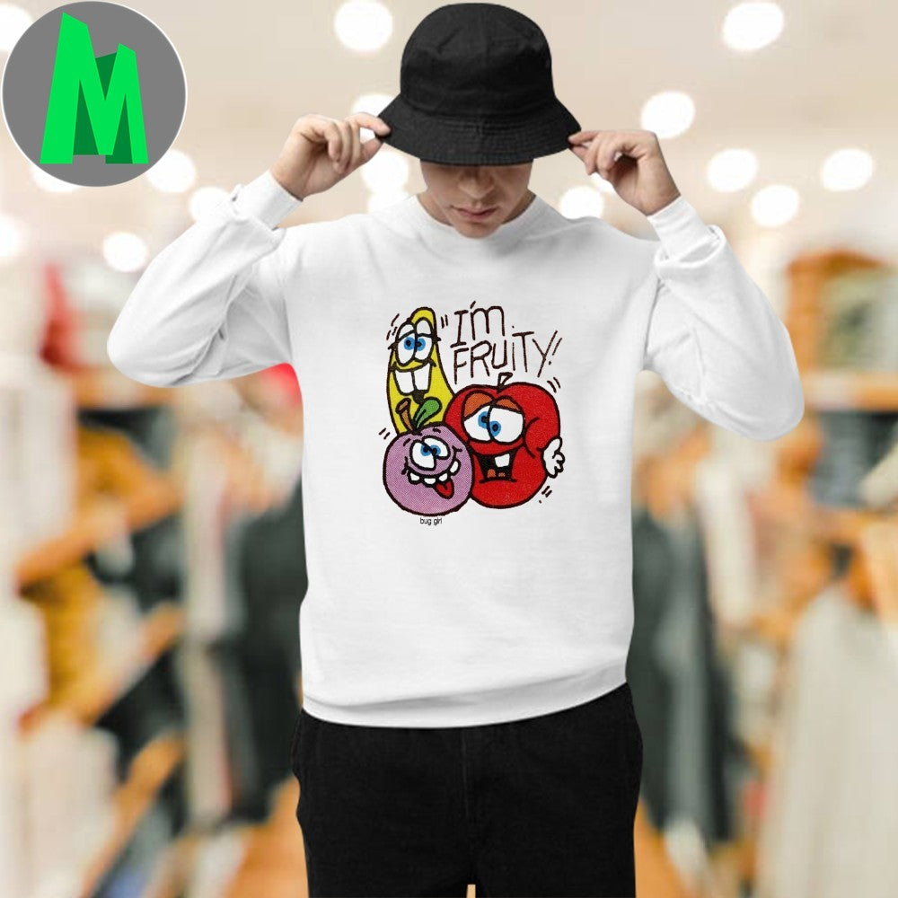 Design I’m Fruity! Cartoon Fruit Graphic T-Shirt by Bug Girl