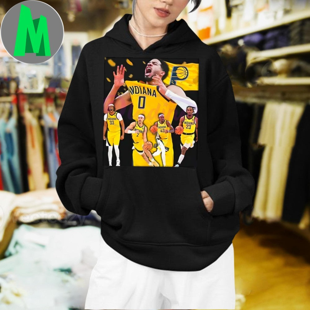 Design Indiana Pacers 2025 Finals Run Haliburton Team Tribute Shirt
