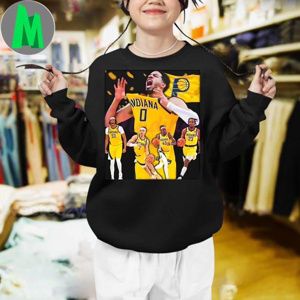 Design Indiana Pacers 2025 Finals Run Haliburton Team Tribute Shirt