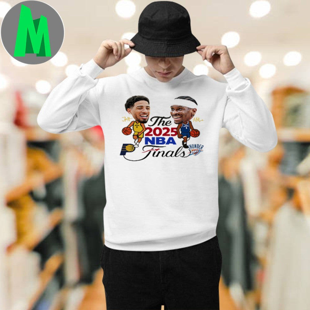 Design Indiana Pacers vs Oklahoma City Thunder The 2025 NBA Finals Graphic T-Shirt