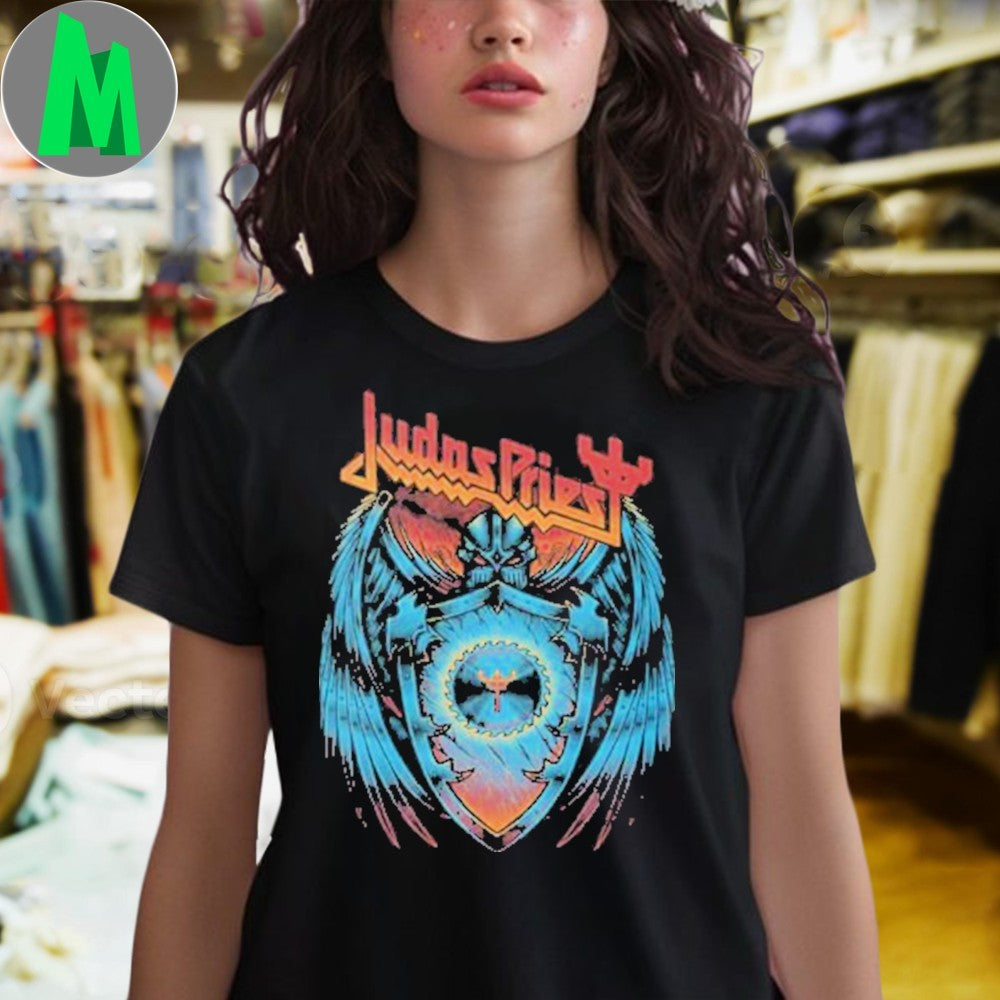 Design Judas Priest Invincible Shield of Pain Tour 2025 Graphic T-Shirt