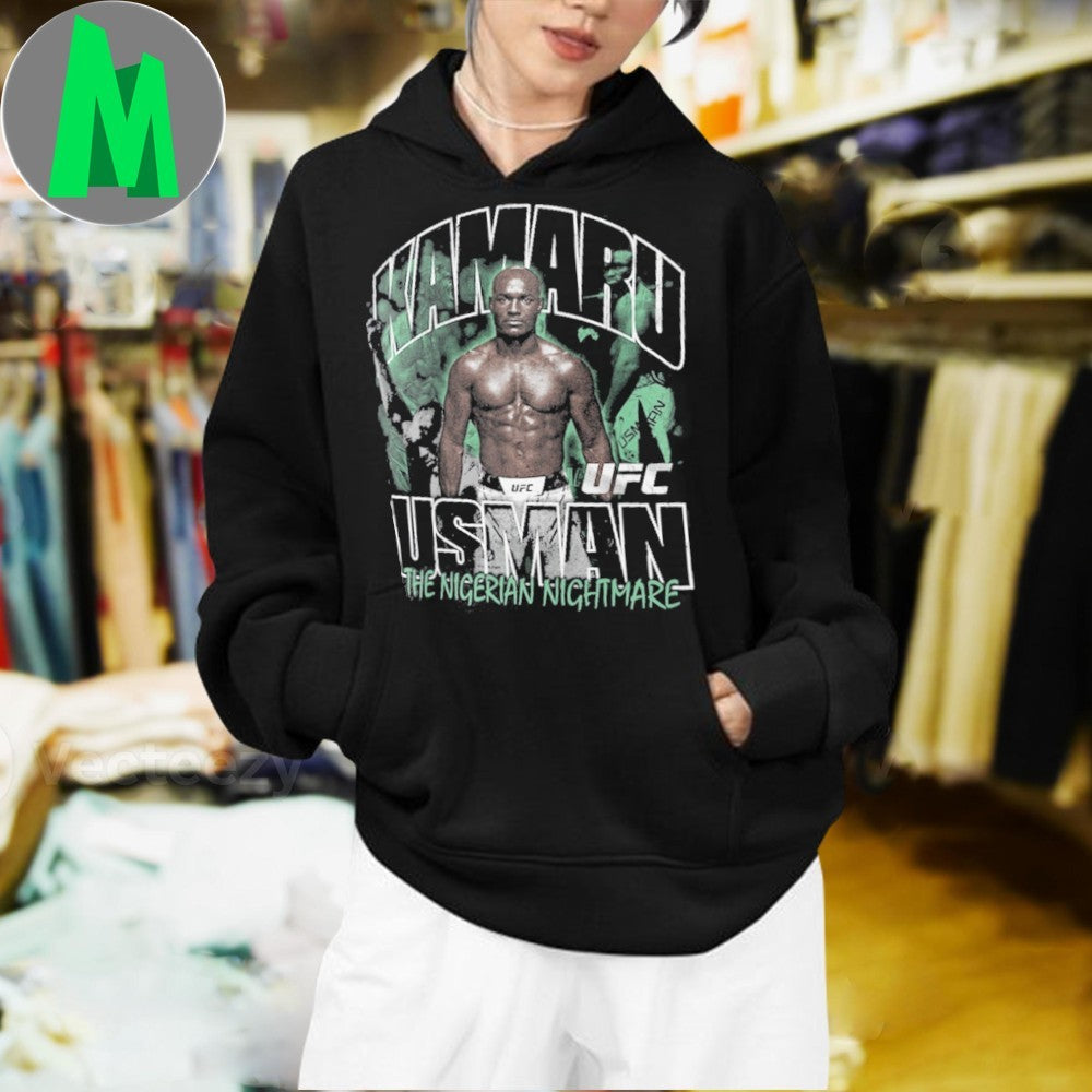 Design Kamaru Usman The Nigerian Nightmare UFC Fighter Graphic T-Shirt