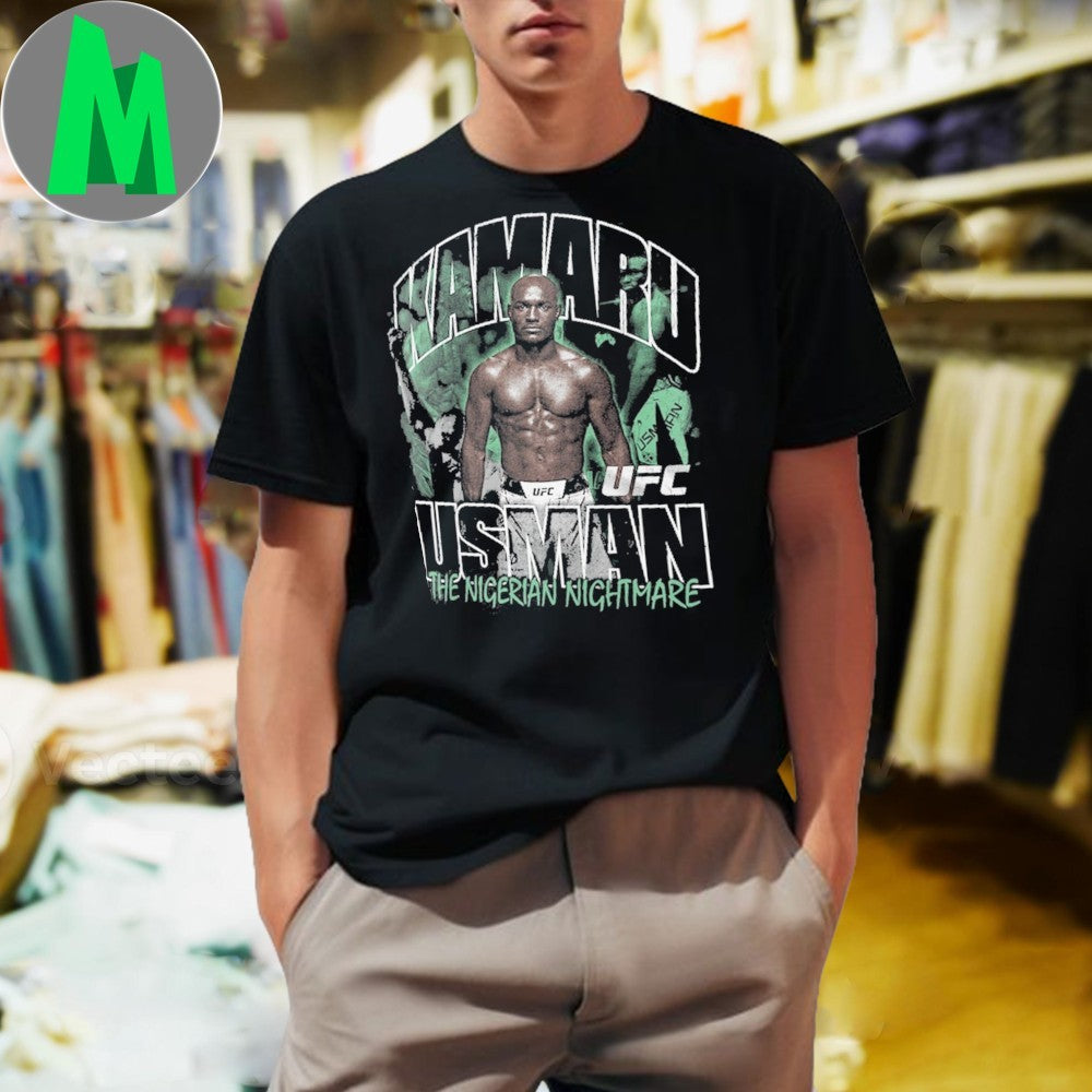 Design Kamaru Usman The Nigerian Nightmare UFC Fighter Graphic T-Shirt