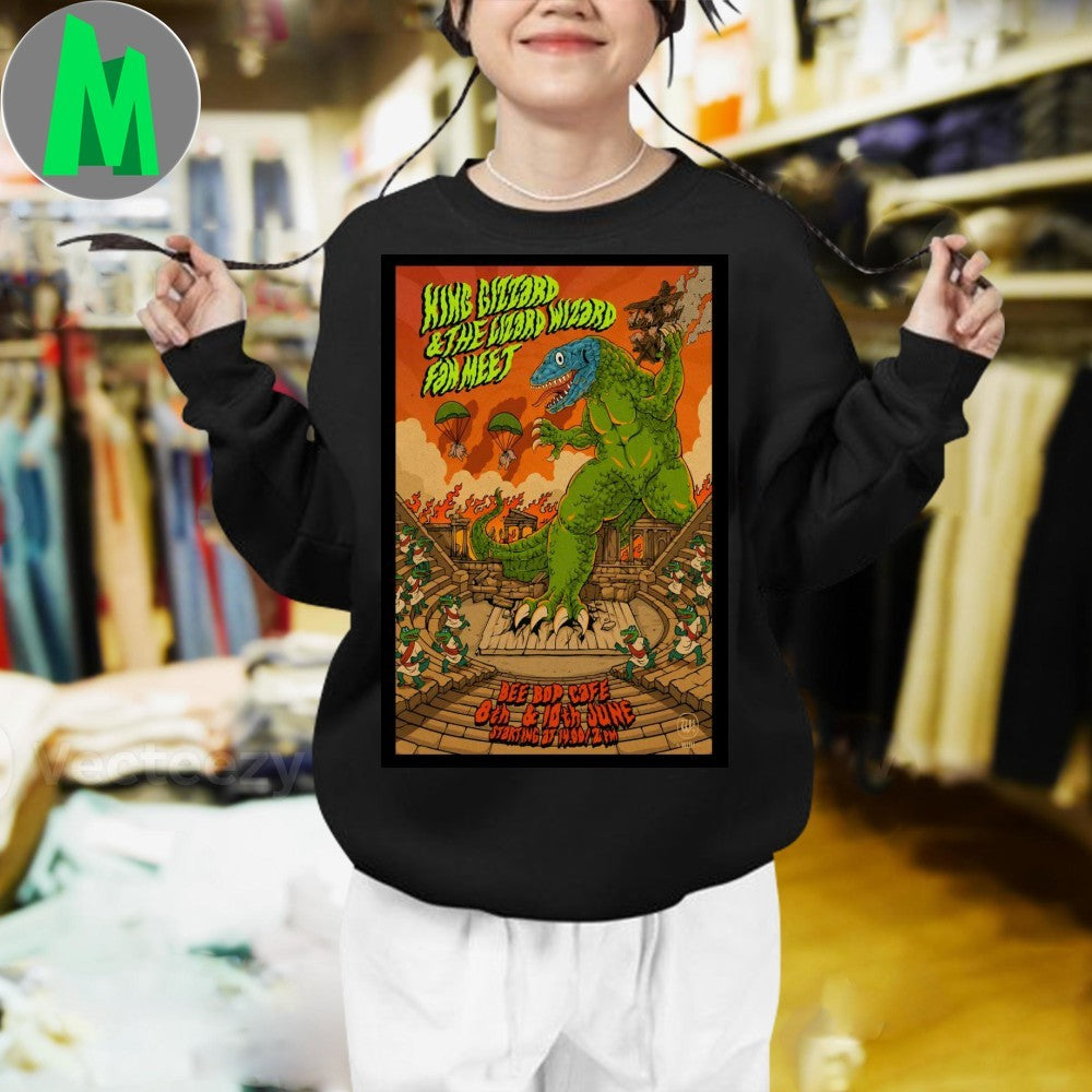 Design King Gizzard & The Lizard Wizard Tour 2025 Ancient Theatre Plovdiv June 8 & 10 Concert Poster Psychedelic Rock Band Fan Apparel T-Shirt