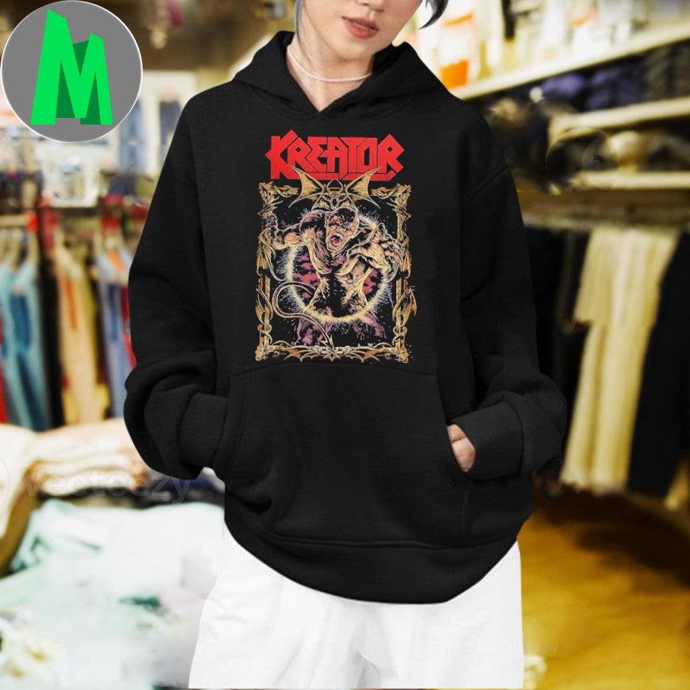 Design Kreator Violent Revolution Metal Band Monster Graphic T-Shirt