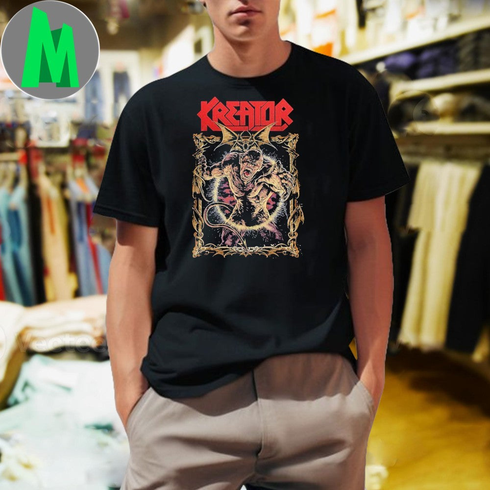 Design Kreator Violent Revolution Metal Band Monster Graphic T-Shirt