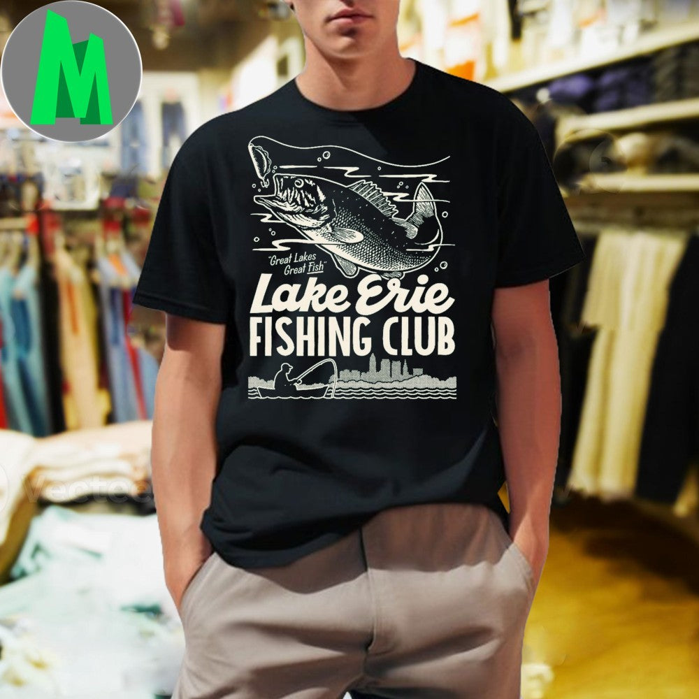 Design Lake Erie Fishing Club Bass Fish Shirt