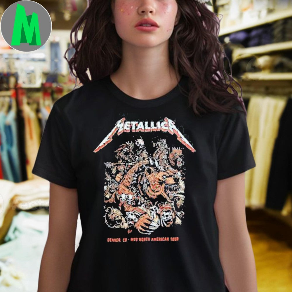 Design Metallica M72 Denver CO 2025 Empower Field At Mile High Night 1 June 27th Shirt