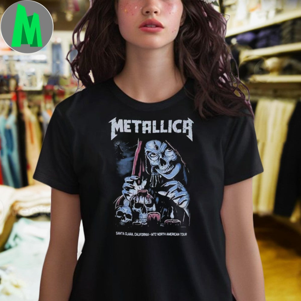 Design Metallica M72 Santa Clara Night 2 Poster Event Artwork By Brandon Heart June 22 2025 North American Tour At Levi’s Stadium No Repeat Weekend Shirt