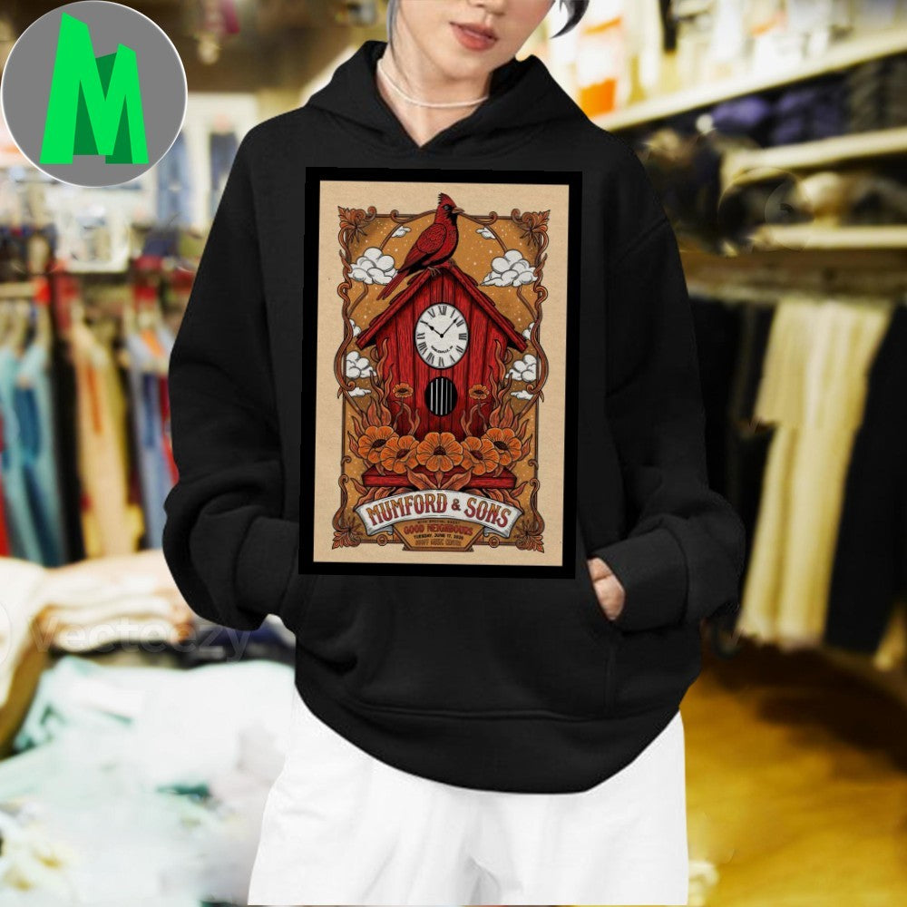 Design Mumford & Sons June 17 2025 Noblesville IN Concert Poster T-Shirt