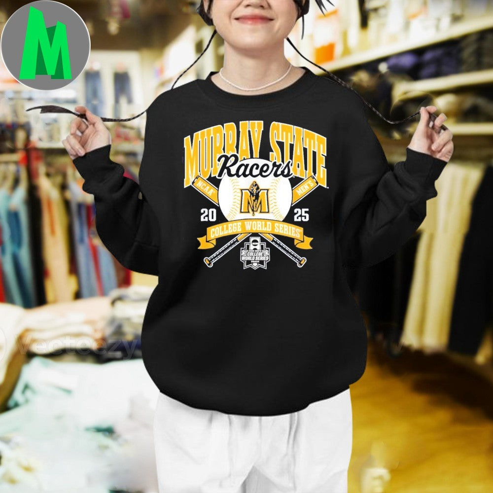 Design Murray State Racers NCAA Men’s College World Series 2025 Baseball Graphic T-Shirt