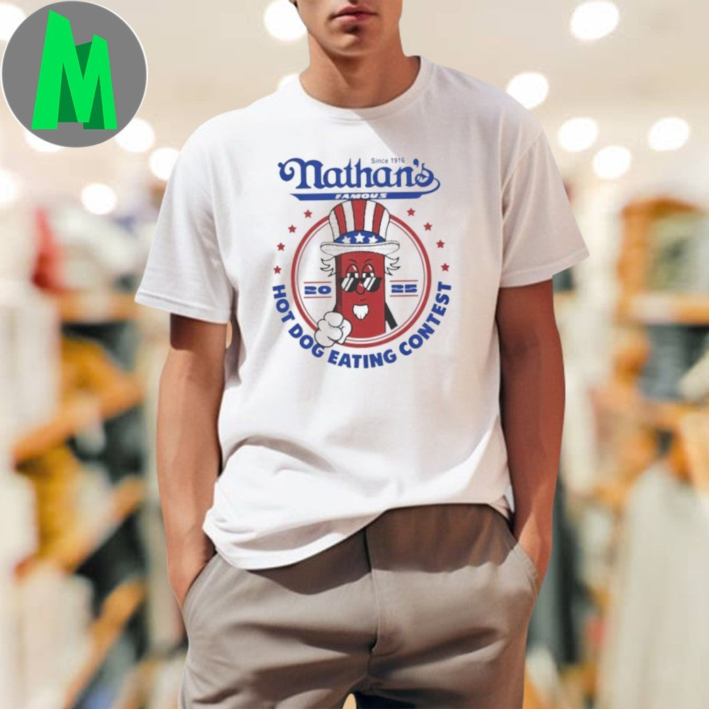 Design Nathan’s Famous Hot Dog Eating Contest 2025 Graphic T-Shirt