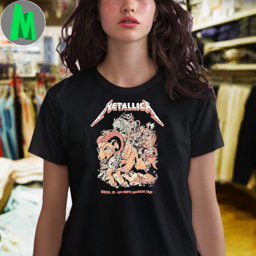 Design Night 2 Metallica M72 Denver No Repeat Weekend North American Tour June 29 2025 At Empower Field At Mile High Poster T-Shirt