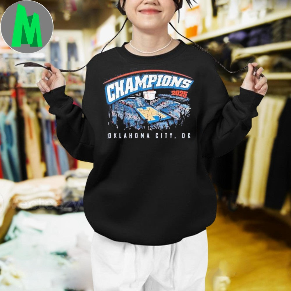 Design OKC Thunder 2025 NBA Champions Oklahoma City Graphic T-Shirt