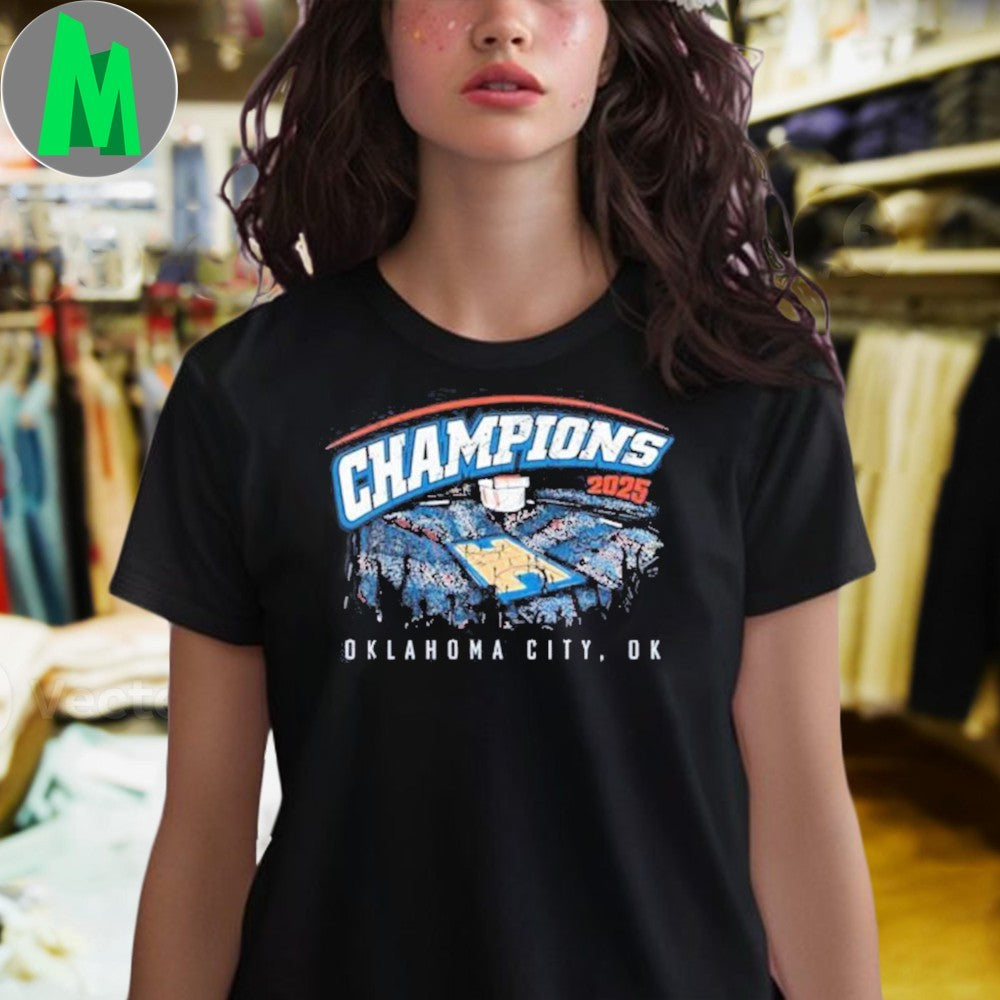 Design OKC Thunder 2025 NBA Champions Oklahoma City Graphic T-Shirt