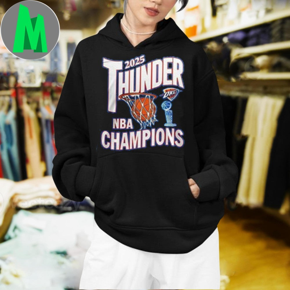 Design OKC Thunder 2025 NBA National Basketball Association Champions Graphic T-Shirt