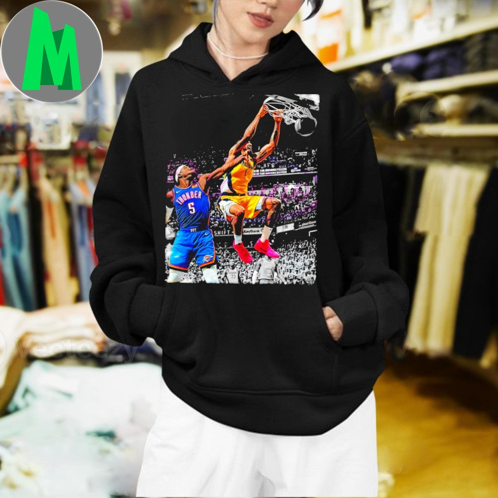 Design Obi Toppin Jr Powerful Dunk Basketball Shirt