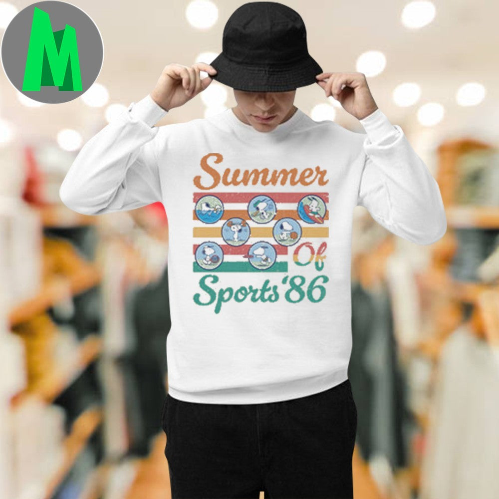Design Peanuts Summer Of Sports ’86 Character Graphic T-Shirt