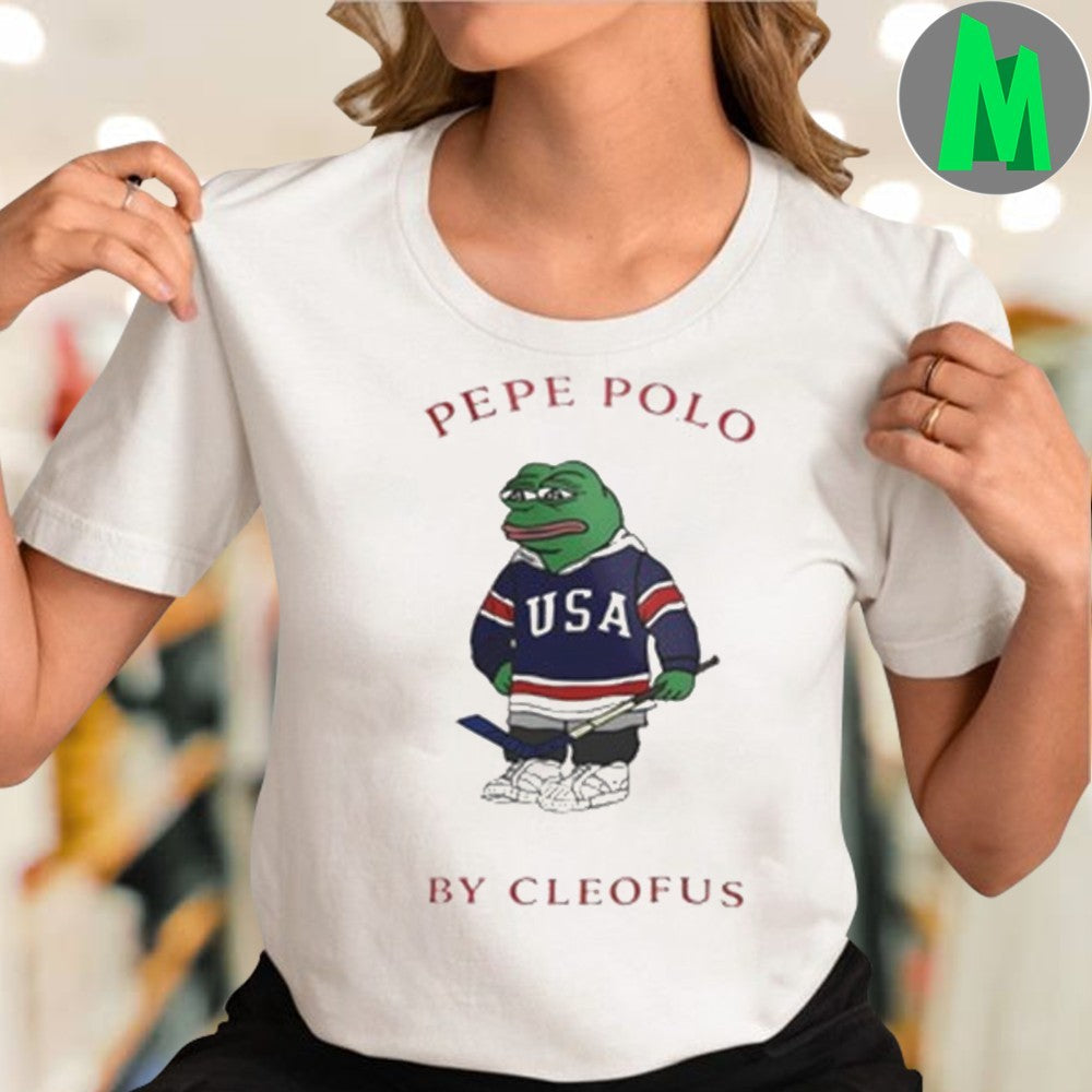 Design Pepe Polo by Cleofus Funny Frog Shirt