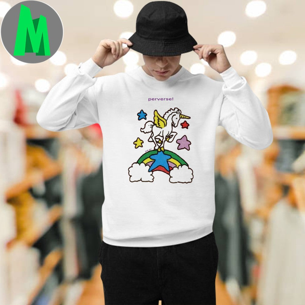 Design Perverse Unicorn Rainbow Stars Shirt