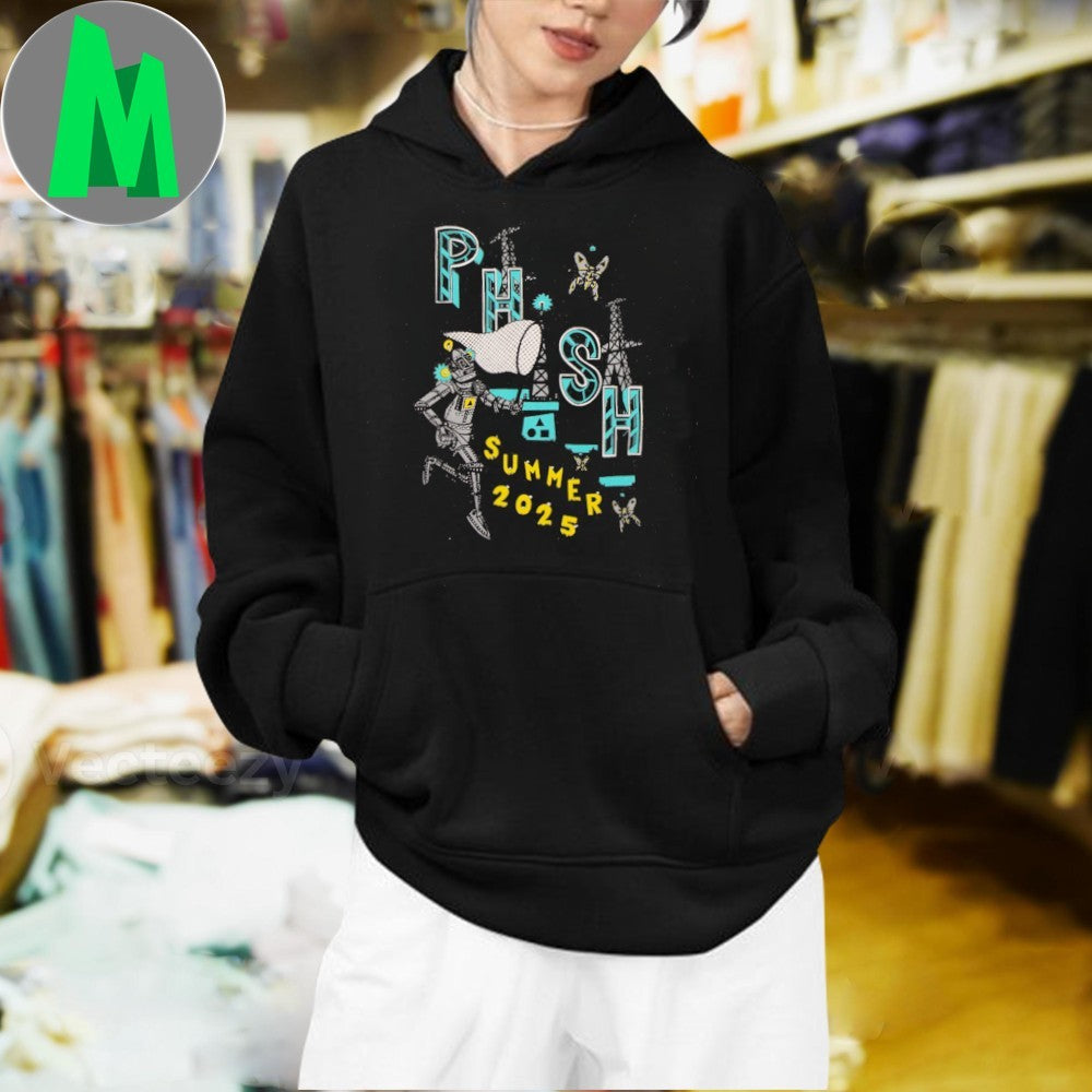 Design Pollock Robot Butterfly Summer 2025 Shirt
