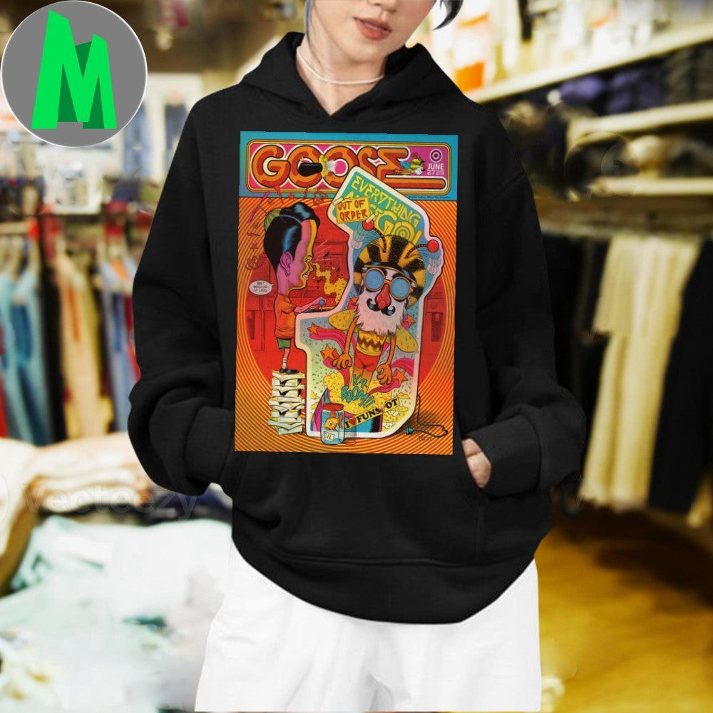 Design Poster Goose June 27 2025 Bank of New Hampshire Pavilion Gilford Shirt