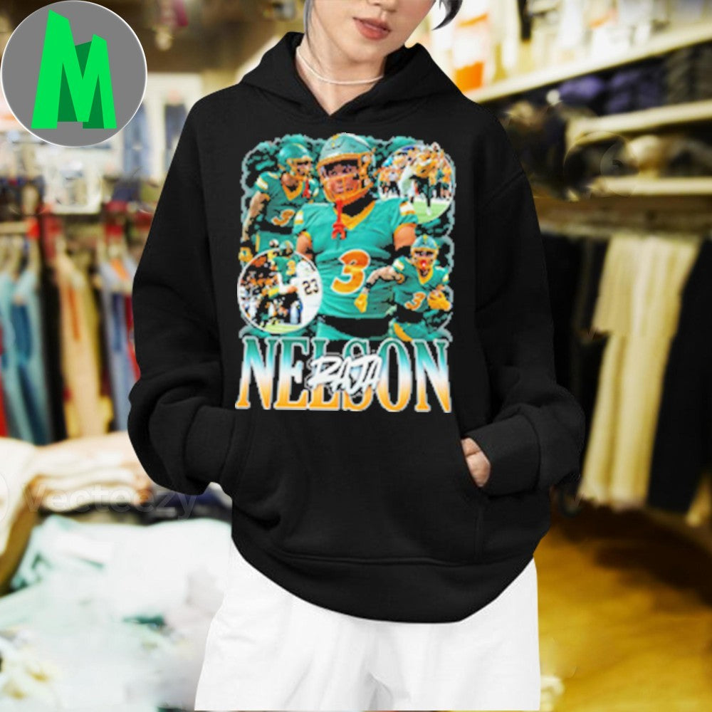 Design Raja Nelson #3 Football Player Fan T-Shirt